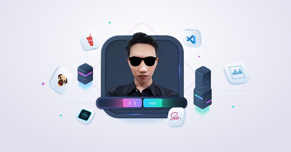 Ảnh bìa khóa Cắt giao diện từ Photoshop với Gulp, Pug, Sass